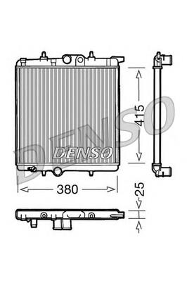 Radiador de esfriamento de motor DRM21020 Denso