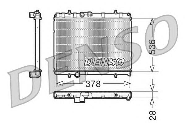 DRM21056 Denso radiador de esfriamento de motor