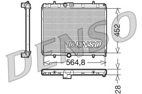 DRM21057 Denso radiador de esfriamento de motor