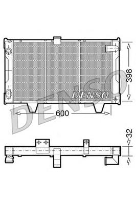 Radiador de esfriamento de motor DRM21061 Denso