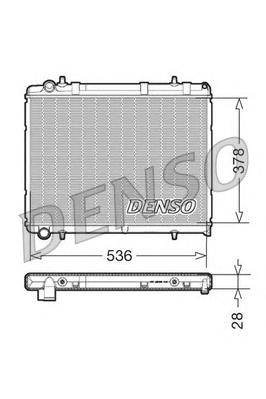 DRM21035 Denso radiador de esfriamento de motor