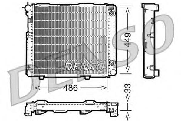 A2015003503 Mercedes radiador de esfriamento de motor