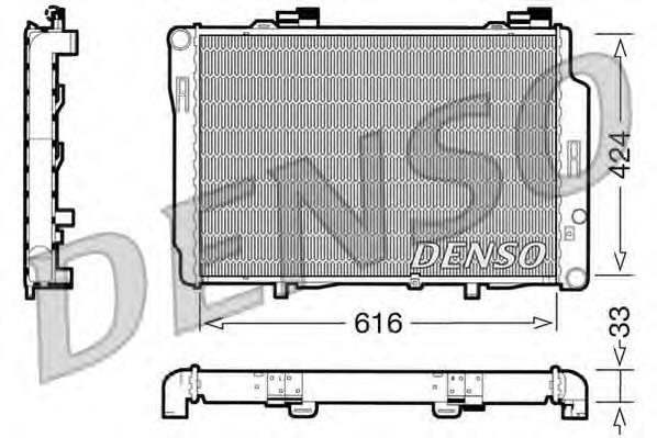 DRM17070 Denso radiador de esfriamento de motor