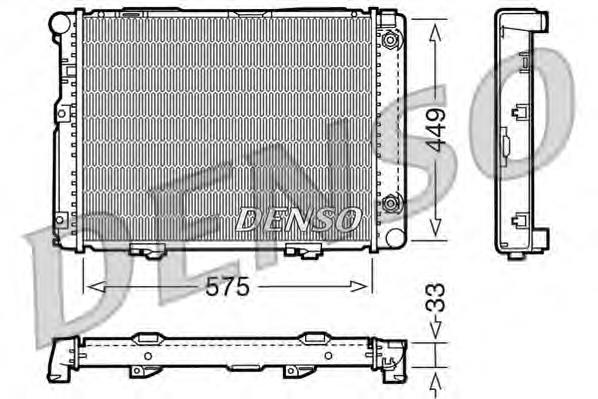 Radiador de esfriamento de motor DRM17061 Denso