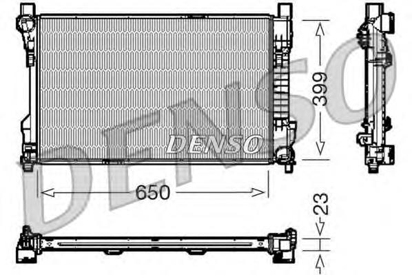 DRM17081 Denso radiador de esfriamento de motor