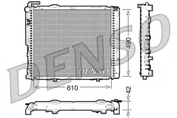 DRM17035 Denso radiador de esfriamento de motor