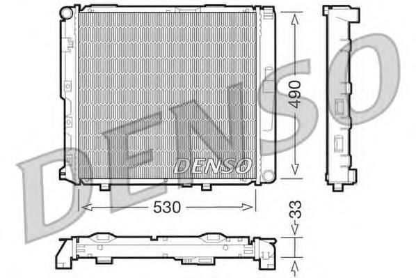 DRM17038 Denso radiador de esfriamento de motor