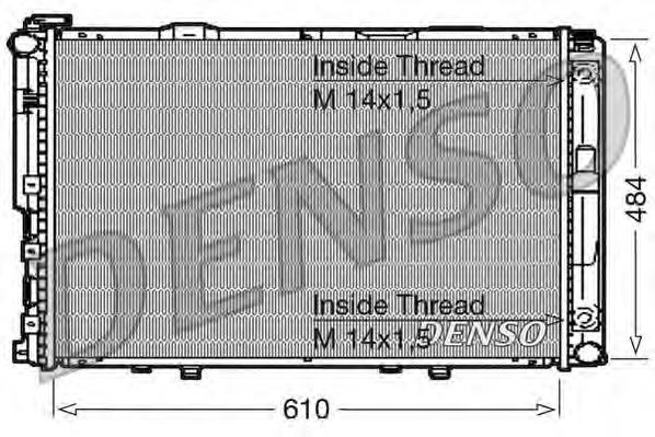 Radiador de esfriamento de motor DRM17039 Denso