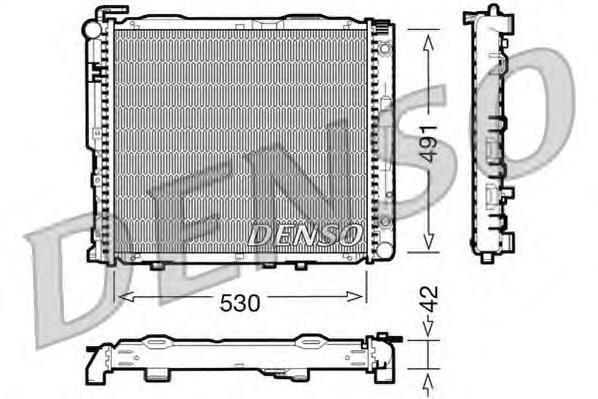 DRM17037 Denso radiador de esfriamento de motor