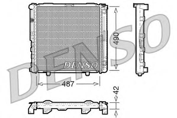 DRM17031 Denso radiador de esfriamento de motor