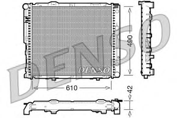 DRM17033 Denso radiador de esfriamento de motor