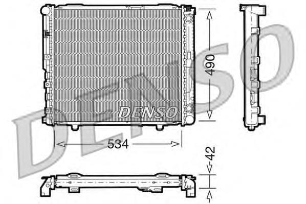 DRM17032 Denso radiador de esfriamento de motor