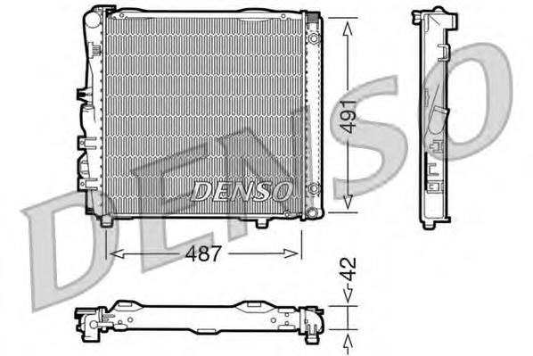 DRM17052 Denso radiador de esfriamento de motor