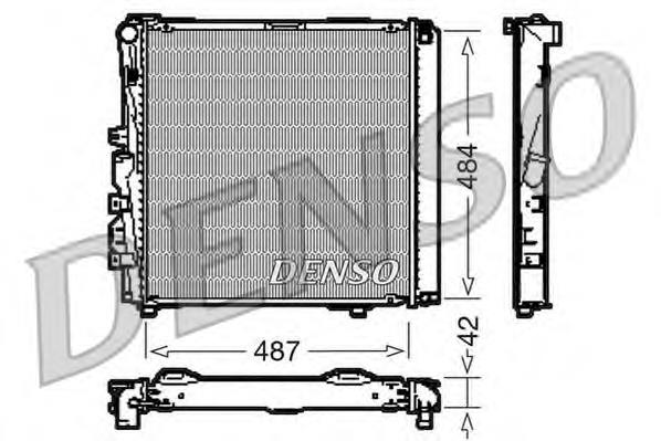 DRM17053 Denso radiador de esfriamento de motor