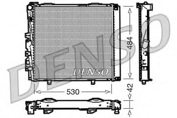 Radiador de esfriamento de motor DRM17040 Denso