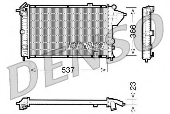 DRM20024 Denso radiador de esfriamento de motor