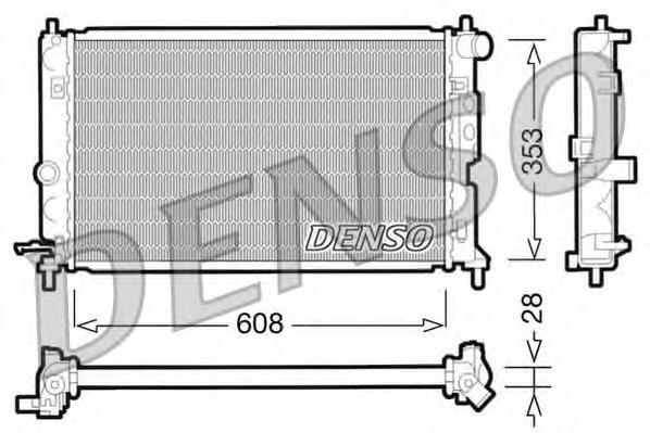 DRM20027 Denso radiador de esfriamento de motor