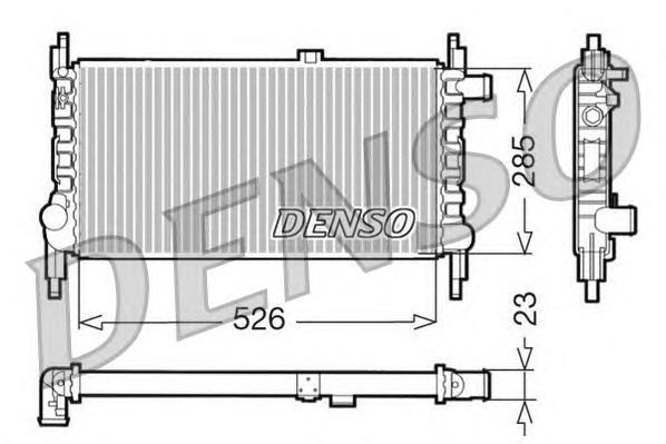 DRM20035 Denso radiador de esfriamento de motor
