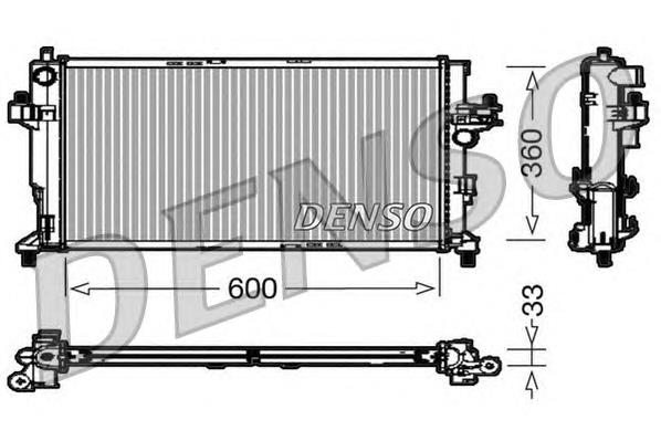 DRM20039 Denso radiador de esfriamento de motor