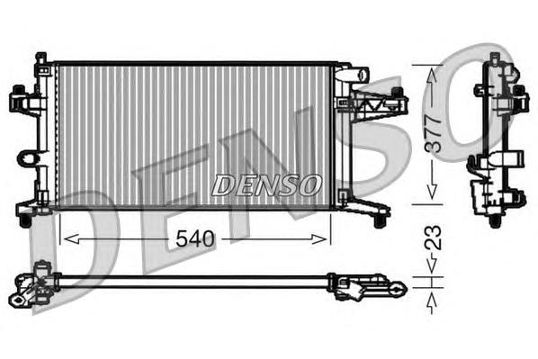 DRM20038 Denso radiador de esfriamento de motor