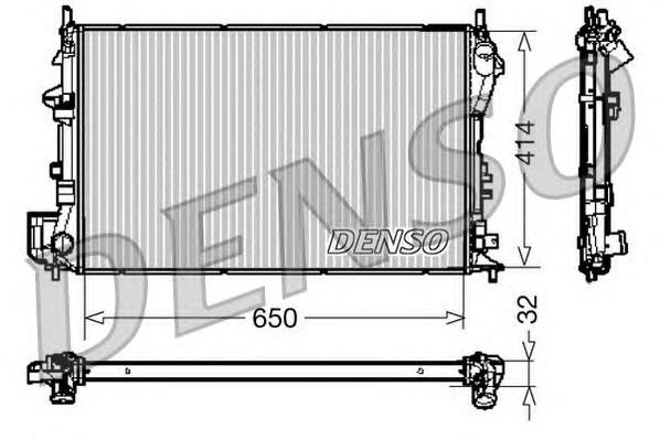 DRM20029 Denso radiador de esfriamento de motor