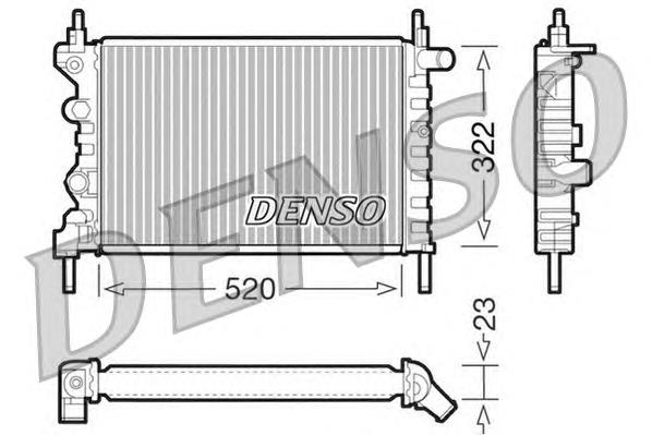 DRM20031 Denso radiador de esfriamento de motor