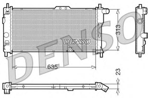 DRM20032 Denso radiador de esfriamento de motor