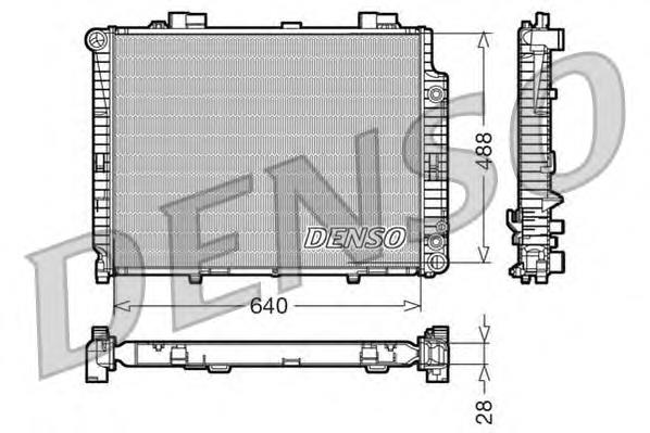 DRM17101 Denso radiador de esfriamento de motor