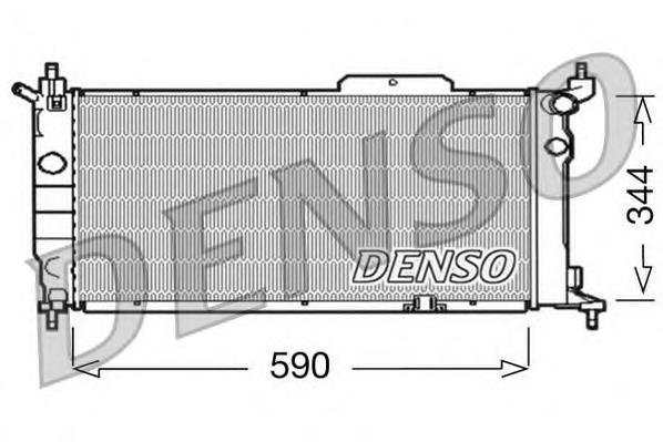 DRM20013 Denso radiador de esfriamento de motor