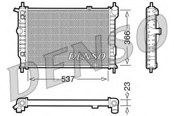 DRM20012 Denso radiador de esfriamento de motor