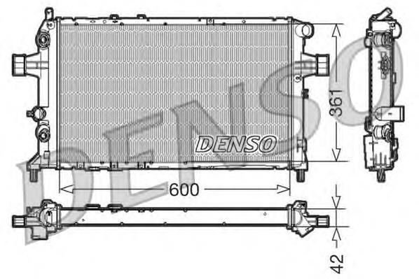DRM20016 Denso radiador de esfriamento de motor