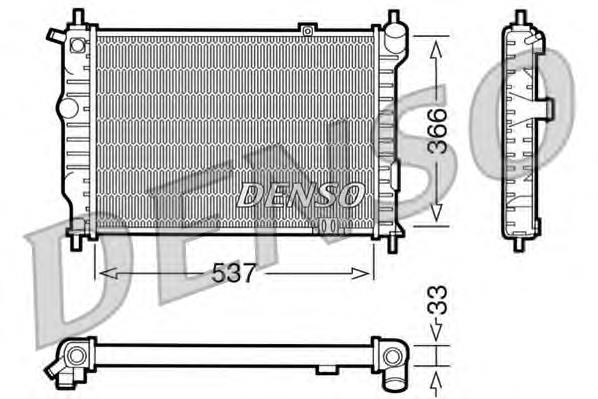 DRM20010 Denso radiador de esfriamento de motor