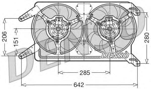 Difusor do radiador de aparelho de ar condicionado DER01012 Denso