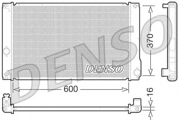 DRM50076 Denso radiador de esfriamento de motor