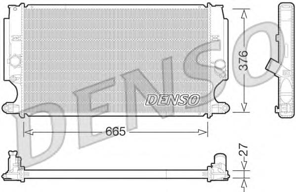 DRM50072 Denso radiador de esfriamento de motor