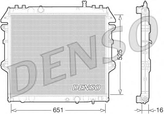 Радиатор охлаждения двигателя Denso DRM50069 цена, от 97.86 USD