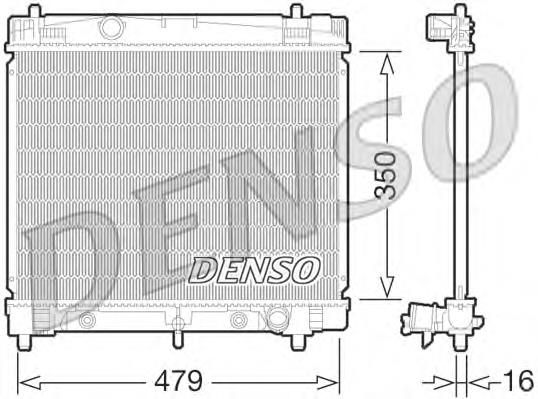 DRM50070 Denso radiador de esfriamento de motor