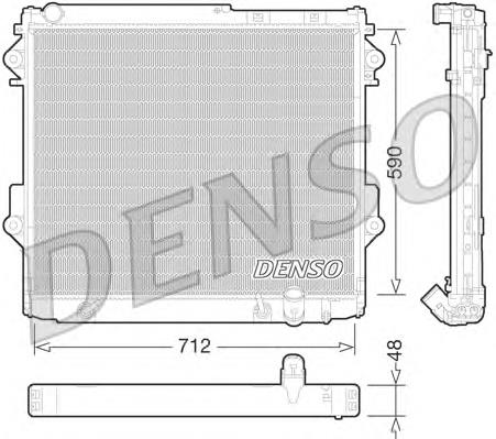 DRM50075 Denso radiador de esfriamento de motor