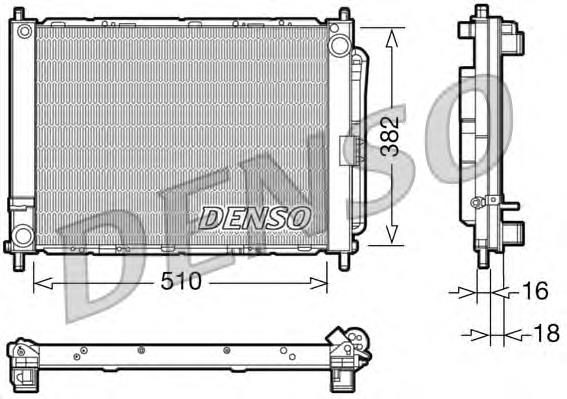 DRM23102 Denso radiador de aparelho de ar condicionado