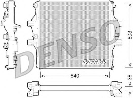 5801255844 Iveco radiador de esfriamento de motor