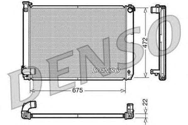 DRM51005 Denso radiador de esfriamento de motor