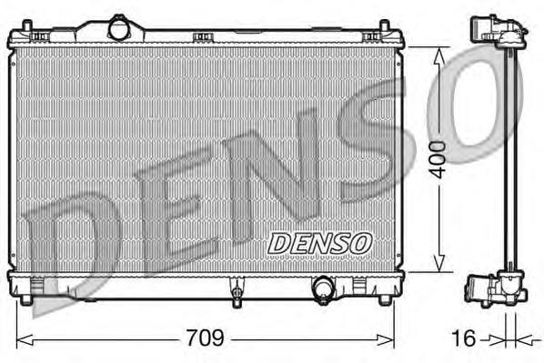 DRM51008 Denso radiador de esfriamento de motor