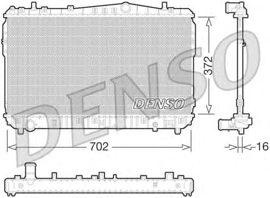 DRM08004 Denso radiador de esfriamento de motor