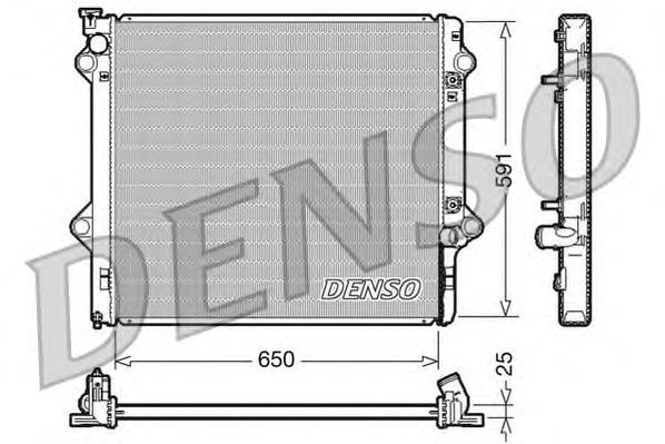 DRM50046 Denso radiador de esfriamento de motor