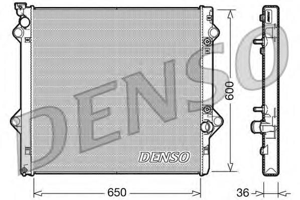 Radiador de esfriamento de motor DRM50049 Denso
