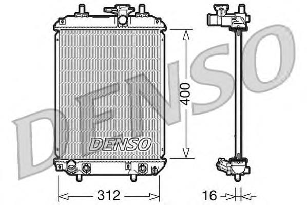 Radiador de esfriamento de motor DRM50050 Denso