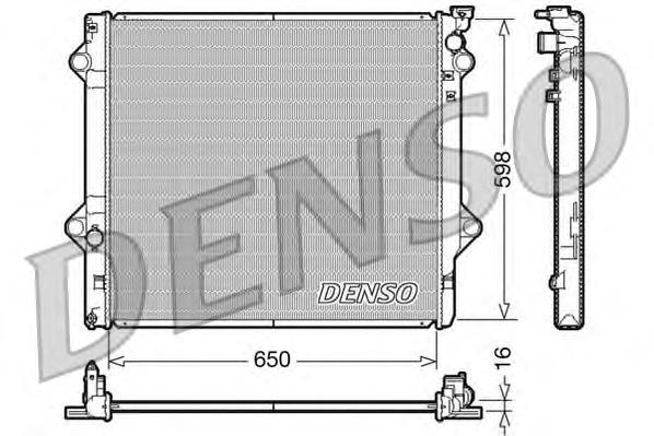 DRM50048 Denso radiador de esfriamento de motor