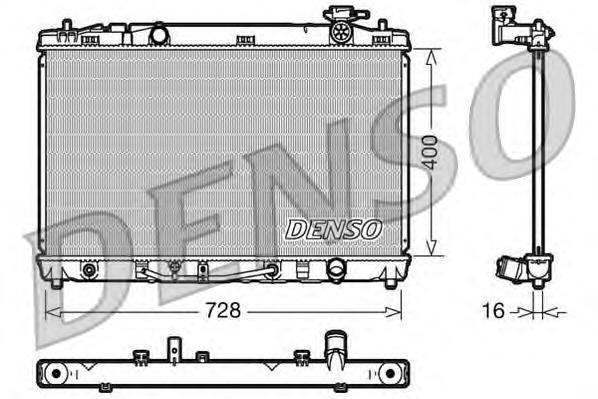 DRM50041 Denso radiador de esfriamento de motor