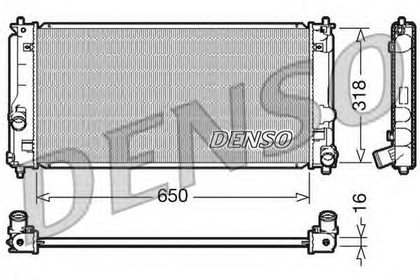 Радиатор охлаждения двигателя Denso DRM50044 цена, от 86.49 USD