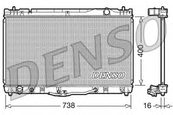 DRM50043 Denso radiador de esfriamento de motor